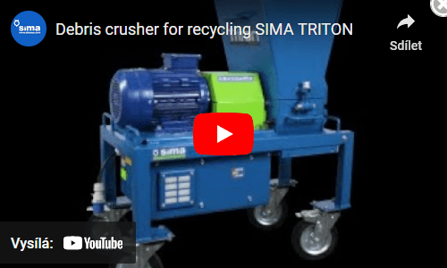 drtič odpadu Sima Triton